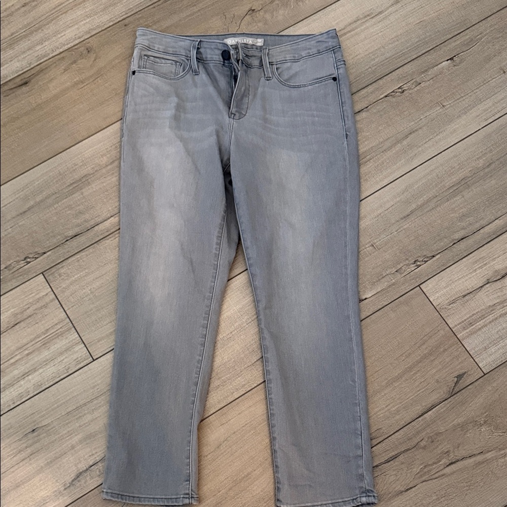 Athleta Gray Stretch Ankle Jeans 8P